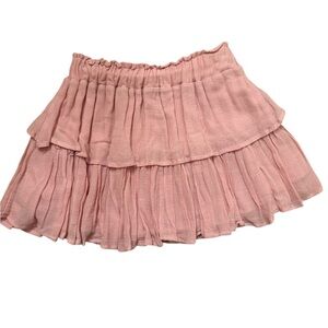 Eberjey Bamboo Gauze Rose Pink Tiered Mini Skirt Women’s Small